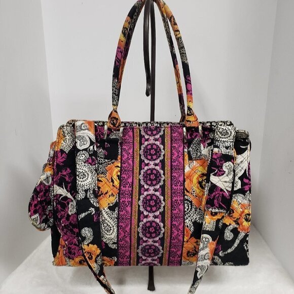 Marie Lifestyle Collection Quilted Crossbody Tote - Picture 1 of 15